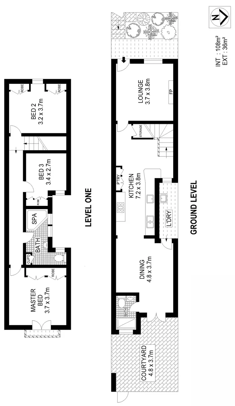 Floorplan of Homely house listing, 55 Junior Street, Leichhardt NSW 2040