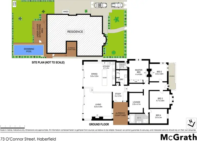 Floorplan of Homely house listing, 73 O'Connor Street, Haberfield NSW 2045