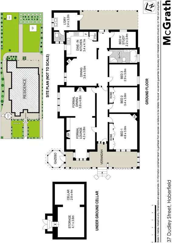 Floorplan of Homely house listing, 37 Dudley Street, Haberfield NSW 2045