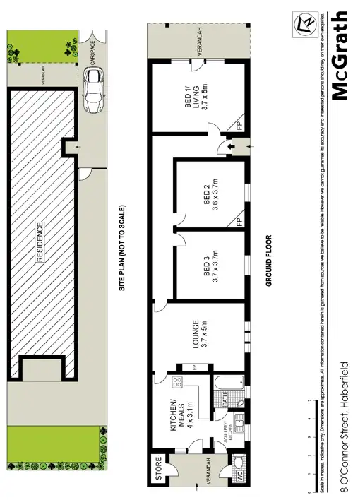 Floorplan of Homely house listing, 8 O'Connor Street, Haberfield NSW 2045