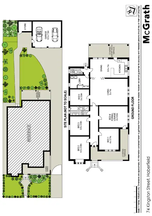 Floorplan of Homely house listing, 74 Kingston Street, Haberfield NSW 2045