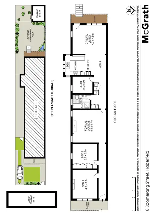 Floorplan of Homely house listing, 8 Boomerang Street, Haberfield NSW 2045