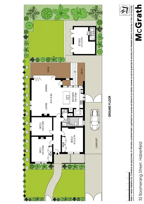 Floorplan of Homely house listing, 32 Boomerang Street, Haberfield NSW 2045