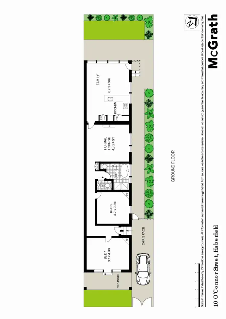 Floorplan of Homely house listing, 10 O'Connor Street, Haberfield NSW 2045