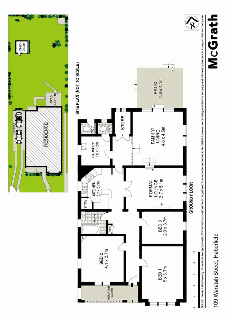 Floorplan of Homely house listing, 109 Waratah Street, Haberfield NSW 2045