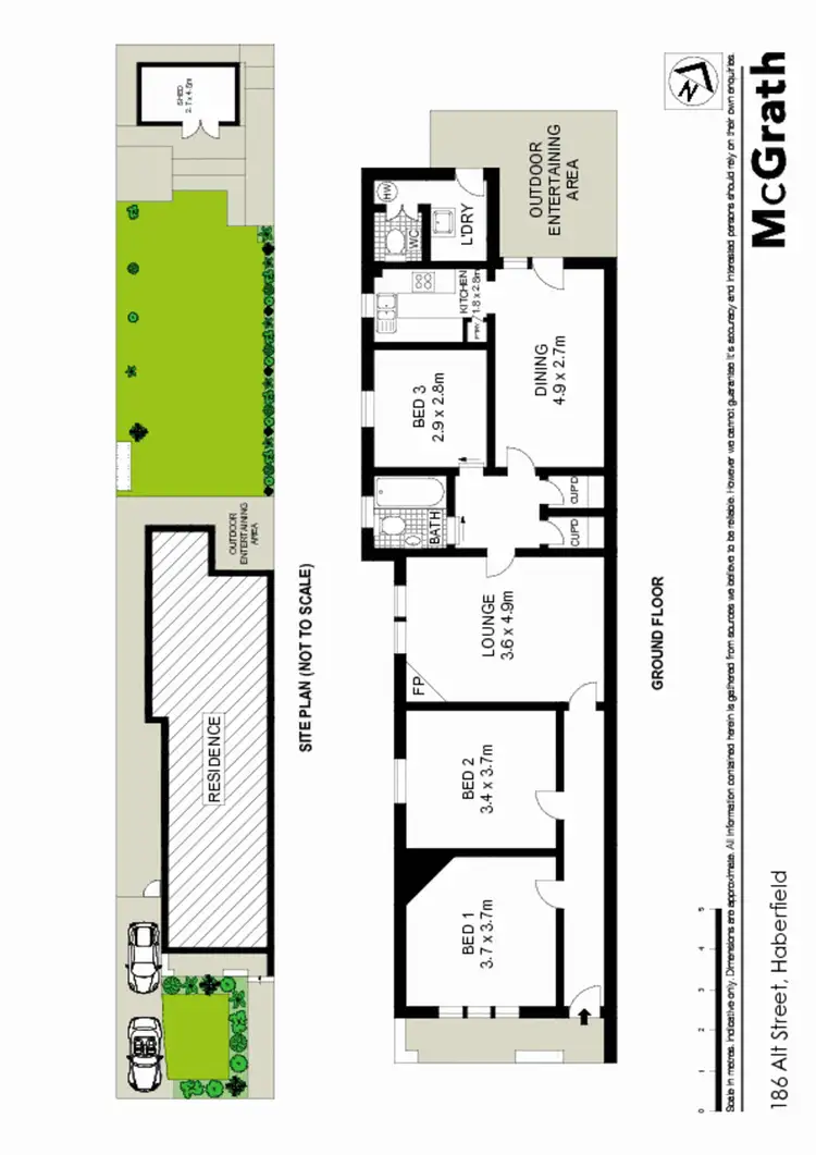 Floorplan of Homely house listing, 186 Alt Street, Haberfield NSW 2045