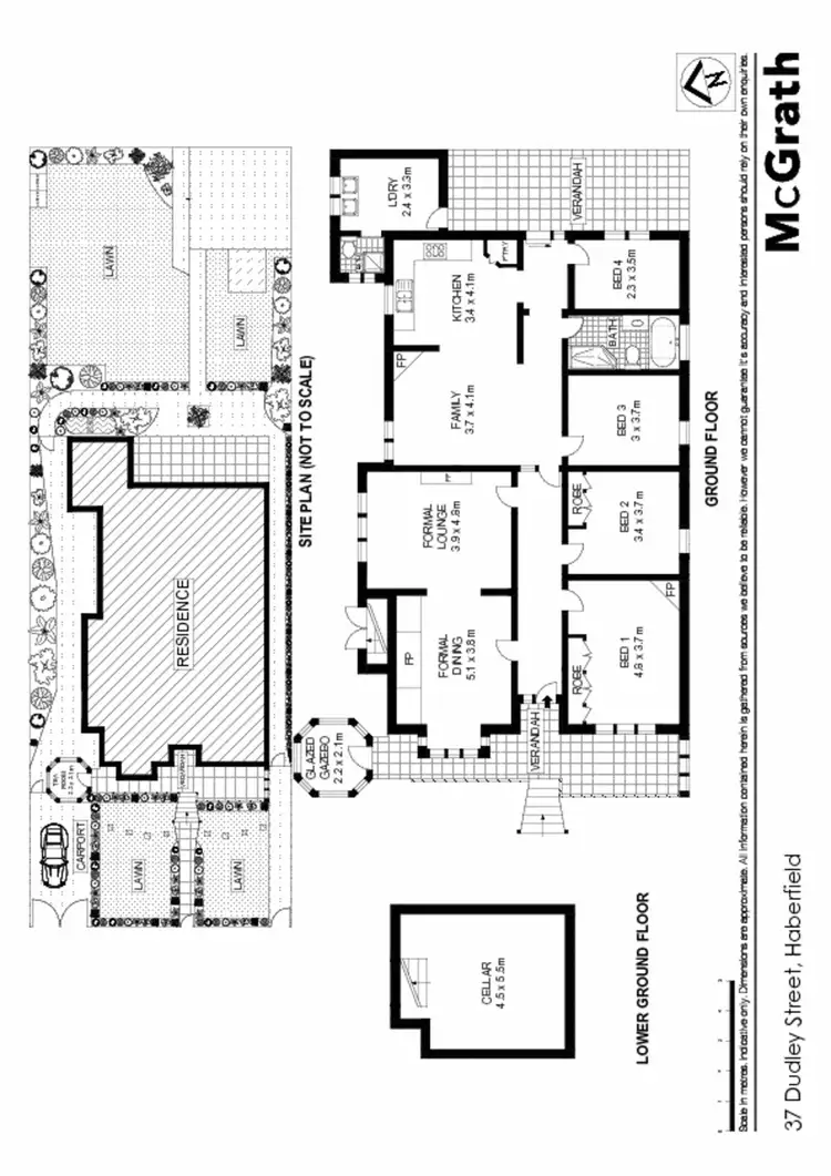 Floorplan of Homely house listing, 37 Dudley Street, Haberfield NSW 2045