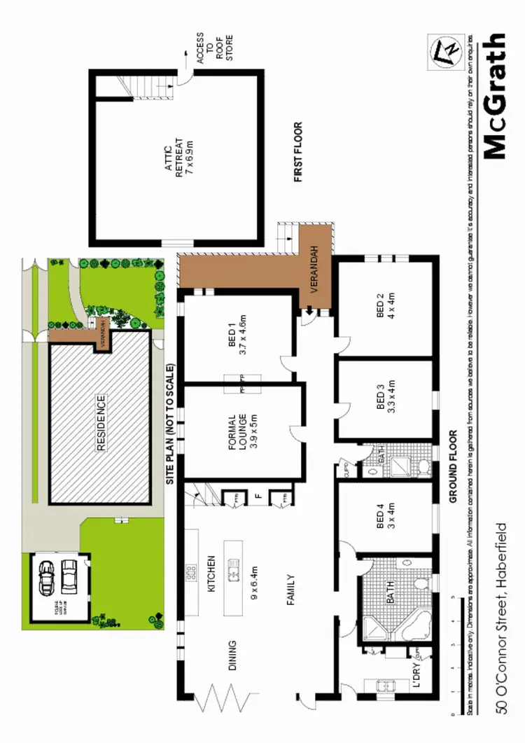 Floorplan of Homely house listing, 50 O'Connor Street, Haberfield NSW 2045