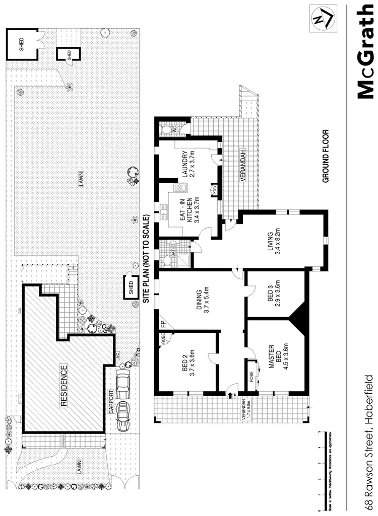 Floorplan of Homely house listing, 68 Rawson Street, Haberfield NSW 2045