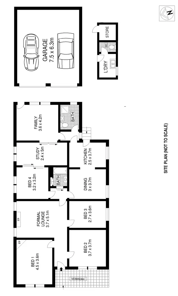 Floorplan of Homely house listing, 81 O'Connor Street, Haberfield NSW 2045