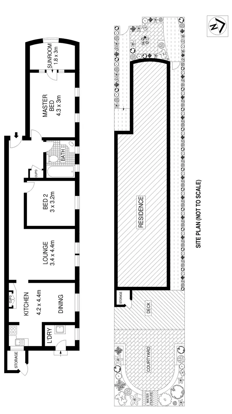 Floorplan of Homely house listing, 185A Alt Street, Haberfield NSW 2045