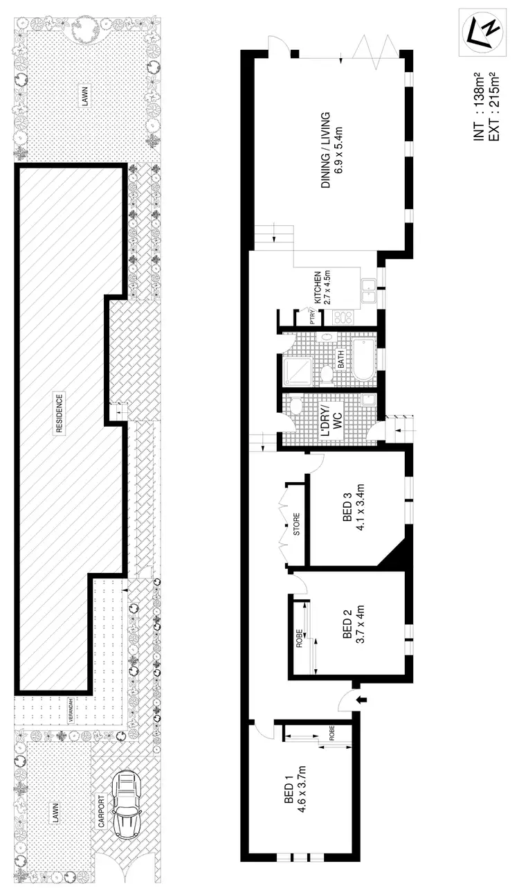 Floorplan of Homely house listing, 25 Dudley Street, Haberfield NSW 2045