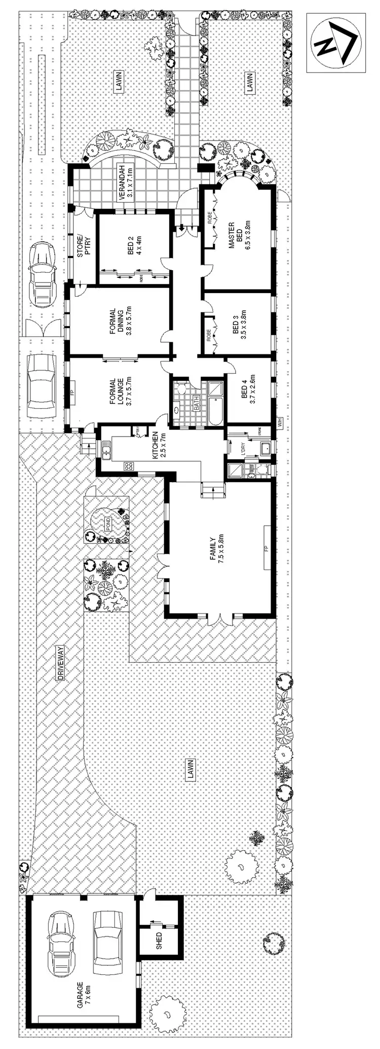Floorplan of Homely house listing, 7 Boomerang Street, Haberfield NSW 2045