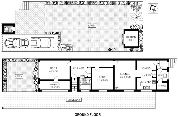 Floorplan of Homely house listing, 3 Tillock Street, Haberfield NSW 2045