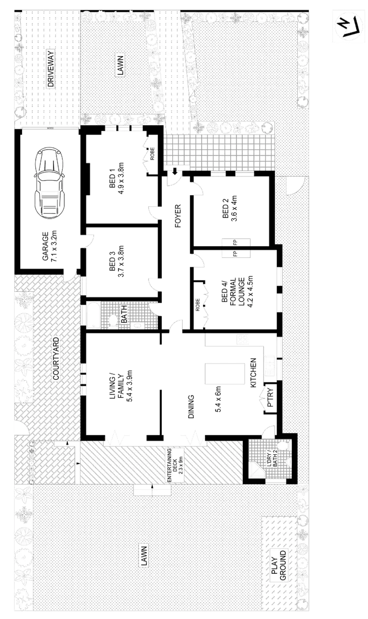Floorplan of Homely house listing, 1 Cove Street, Haberfield NSW 2045