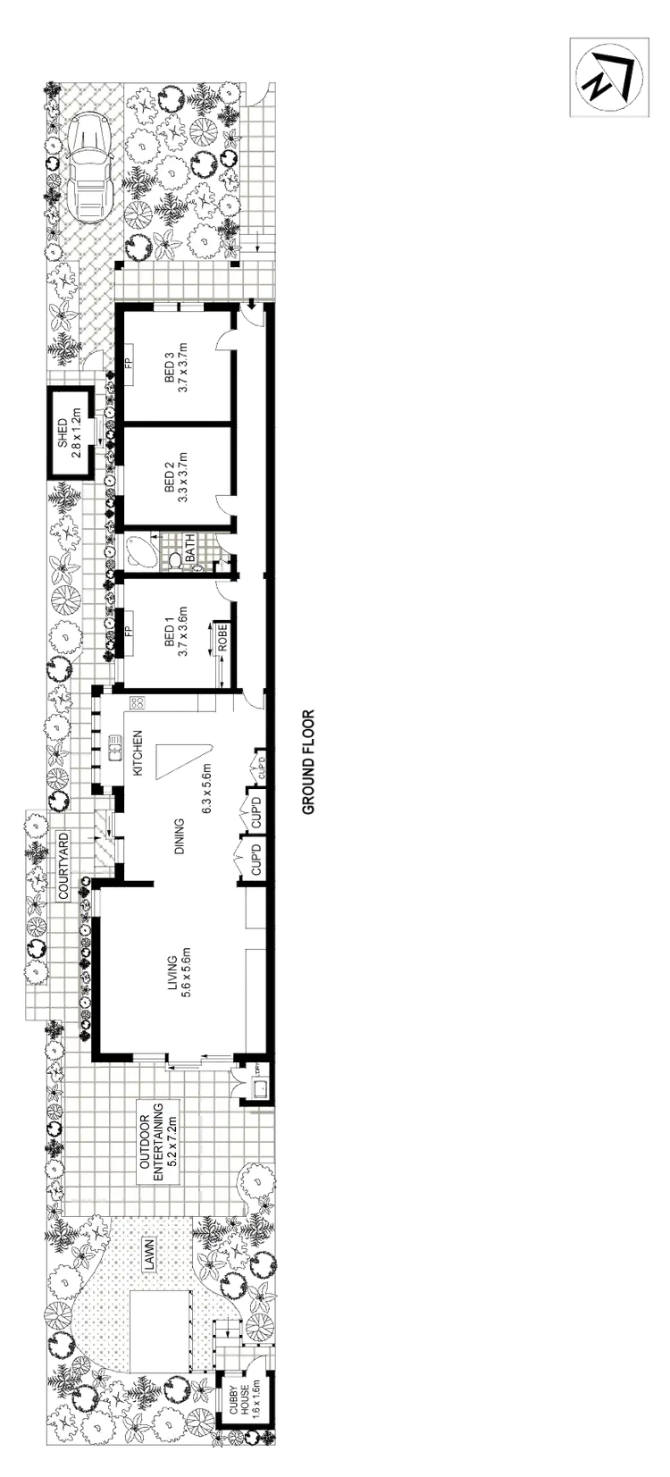 Floorplan of Homely house listing, 63 Rawson Street, Haberfield NSW 2045