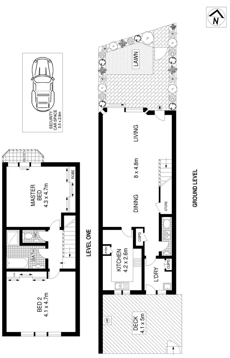 Floorplan of Homely townhouse listing, 35/23 Charles Street, Five Dock NSW 2046