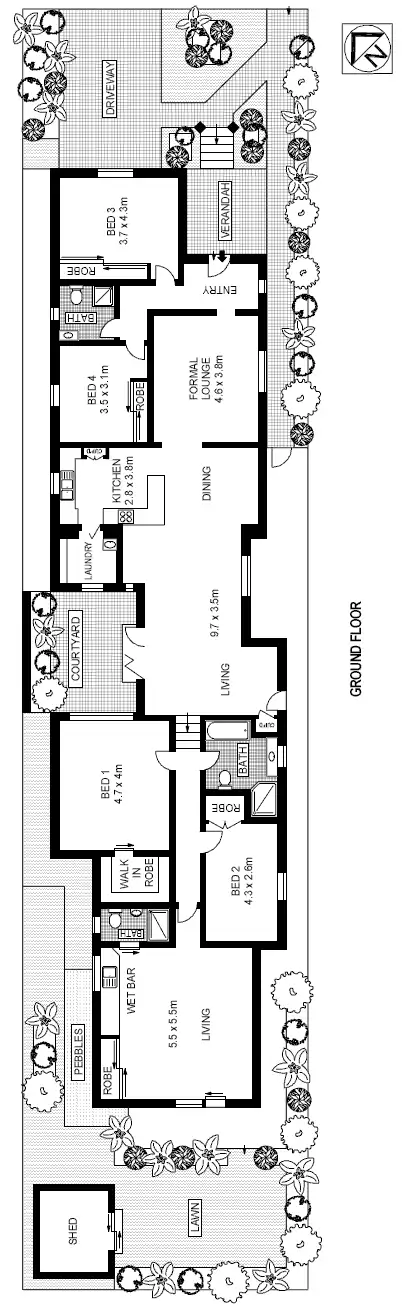 Floorplan of Homely house listing, 25 Norman Street, Five Dock NSW 2046