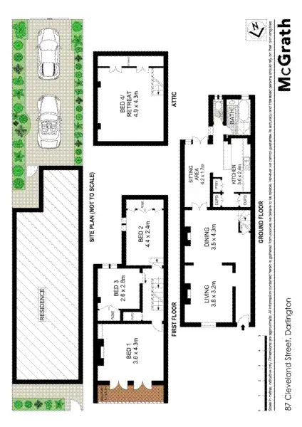 Floorplan of Homely house listing, 87 Cleveland Street, Darlington NSW 2008
