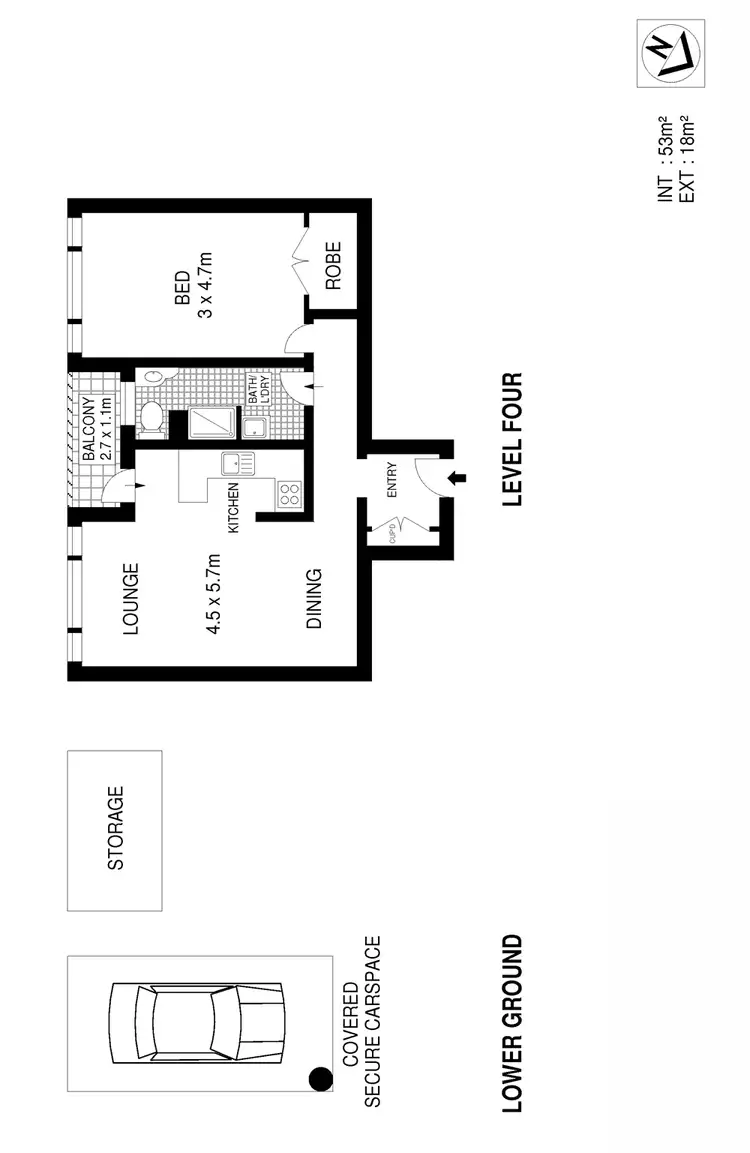 Floorplan of Homely apartment listing, 27/16 Hosking Street, Balmain East NSW 2041