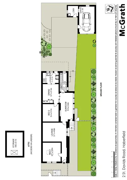 Floorplan of Homely house listing, 2 St Davids Road, Haberfield NSW 2045