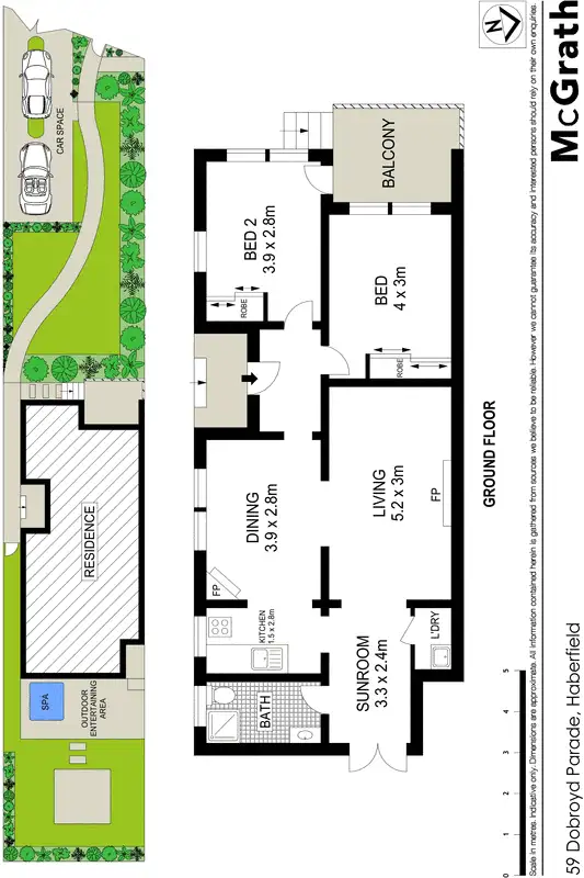 Floorplan of Homely house listing, 59 Dobroyd Parade, Haberfield NSW 2045