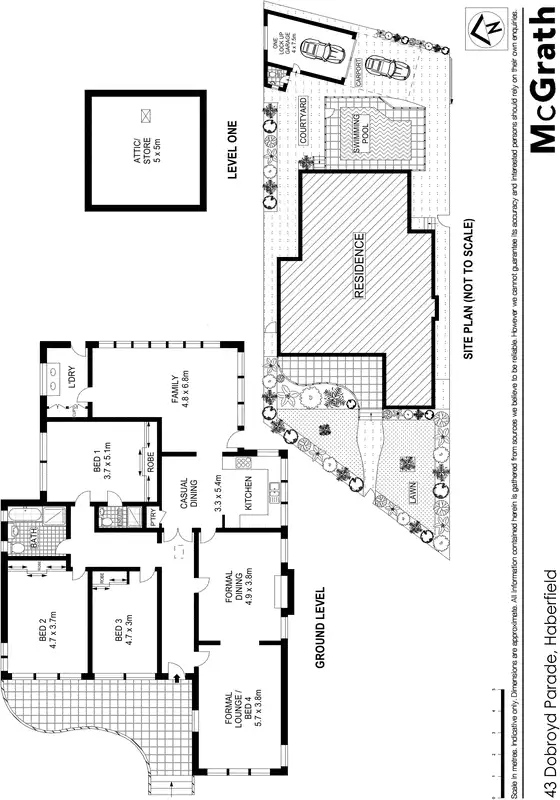 Floorplan of Homely house listing, 43 Dobroyd Parade, Haberfield NSW 2045