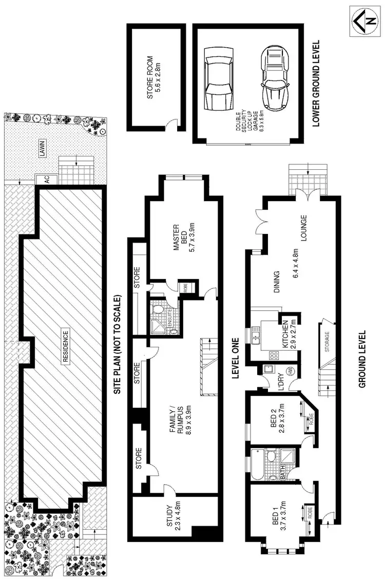 Floorplan of Homely townhouse listing, 4/35A Hawthorne Parade, Haberfield NSW 2045