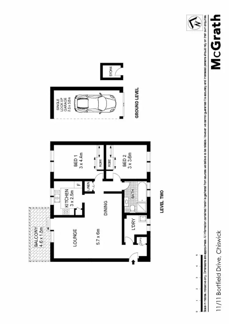 Floorplan of Homely apartment listing, 11/11 Bortfield Drive, Chiswick NSW 2046