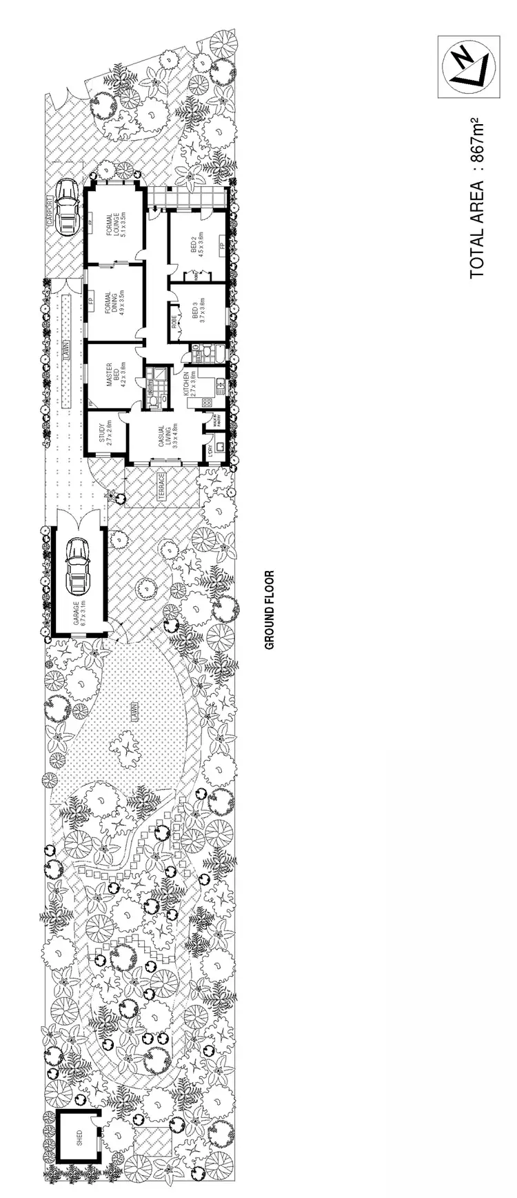 Floorplan of Homely house listing, 13 Grosvenor Crescent, Summer Hill NSW 2130