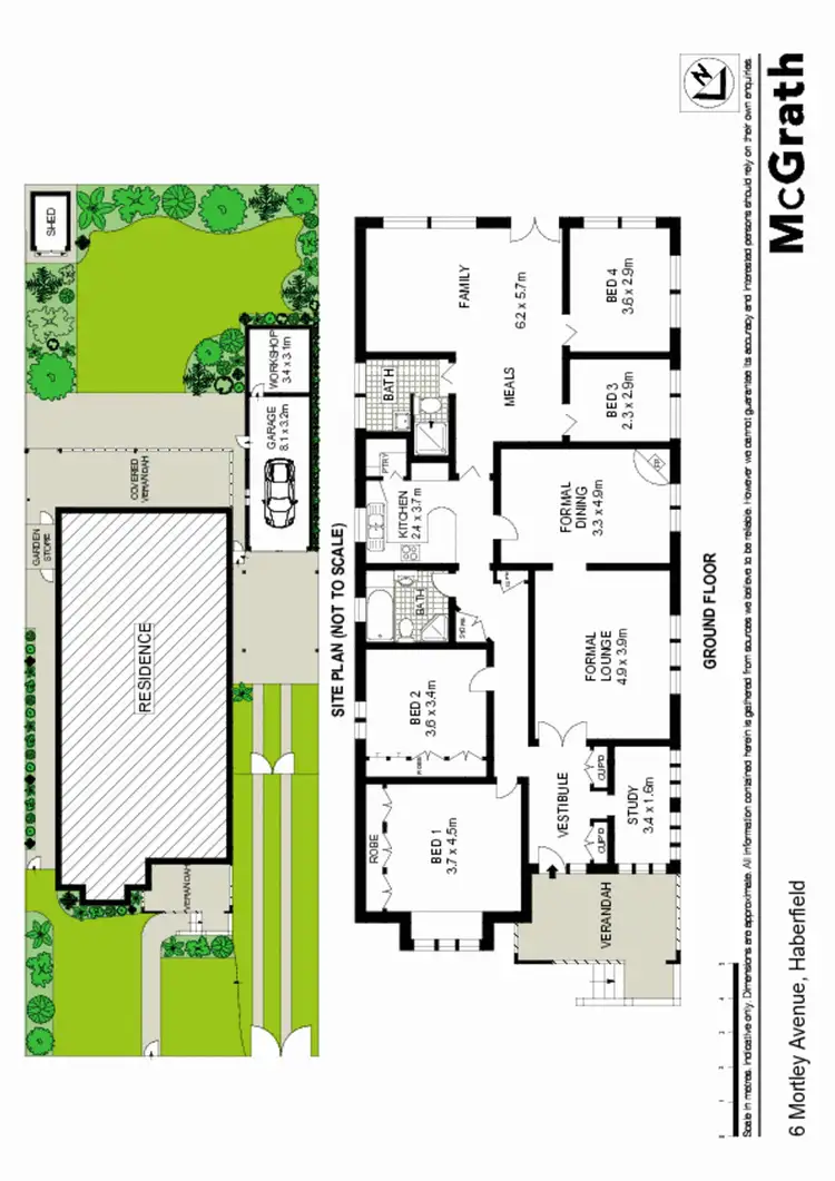 Floorplan of Homely house listing, 6 Mortley Avenue, Haberfield NSW 2045