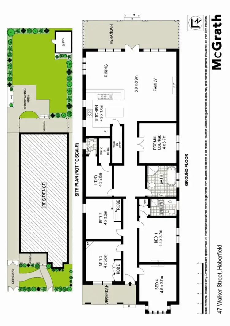 Floorplan of Homely house listing, 47 Walker Avenue, Haberfield NSW 2045