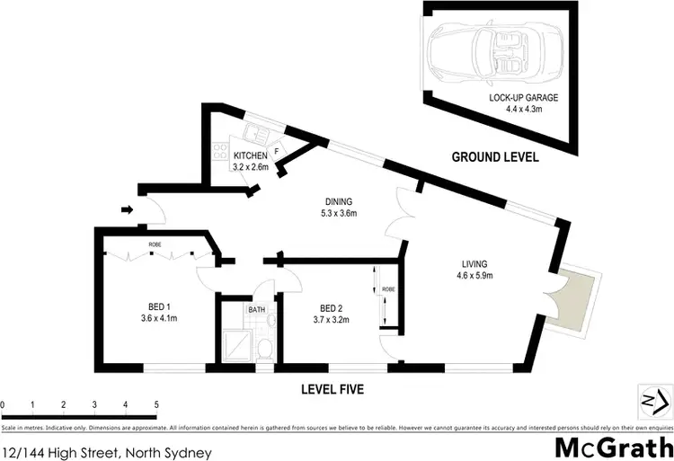 Floorplan of Homely apartment listing, 12/144 High Street, North Sydney NSW 2060