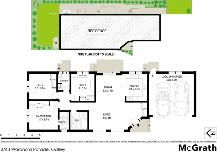 Floorplan of Homely villa listing, 3/63 Woronora Parade, Oatley NSW 2223