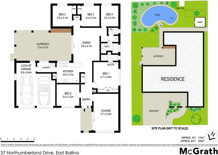 Floorplan of Homely house listing, 37 Northumberland Drive, East Ballina NSW 2478