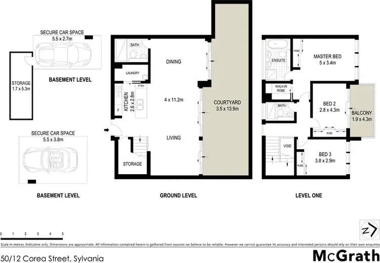 Floorplan of Homely townhouse listing, 50/12 Corea Street, Sylvania NSW 2224