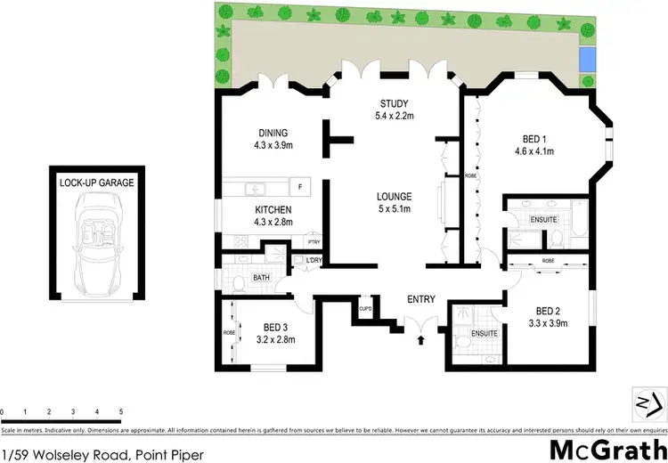 Floorplan of Homely apartment listing, 1/59 Wolseley Road, Point Piper NSW 2027