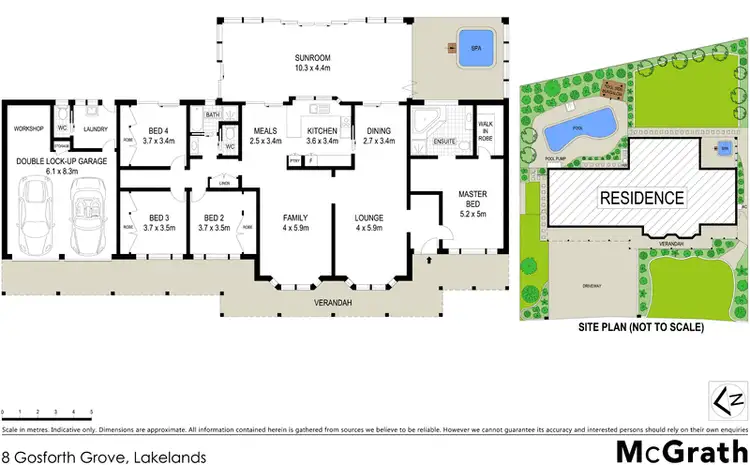 Floorplan of Homely house listing, 8 Gosforth Grove, Lakelands NSW 2282