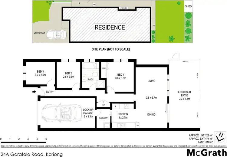 Floorplan of Homely villa listing, 1/24 Garafalo Road, Kariong NSW 2250