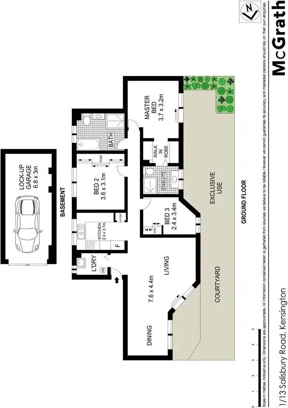 Floorplan of Homely apartment listing, 1/13 Salisbury Road, Kensington NSW 2033