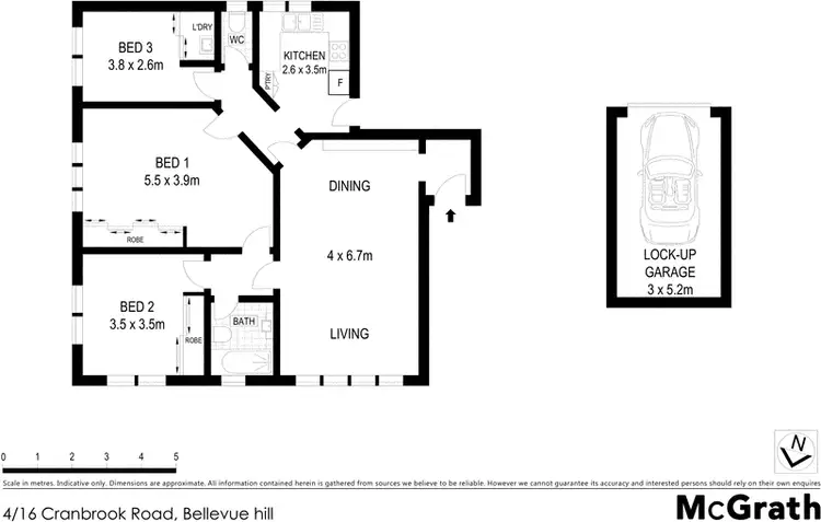 Floorplan of Homely apartment listing, 4/16 Cranbrook Road, Bellevue Hill NSW 2023