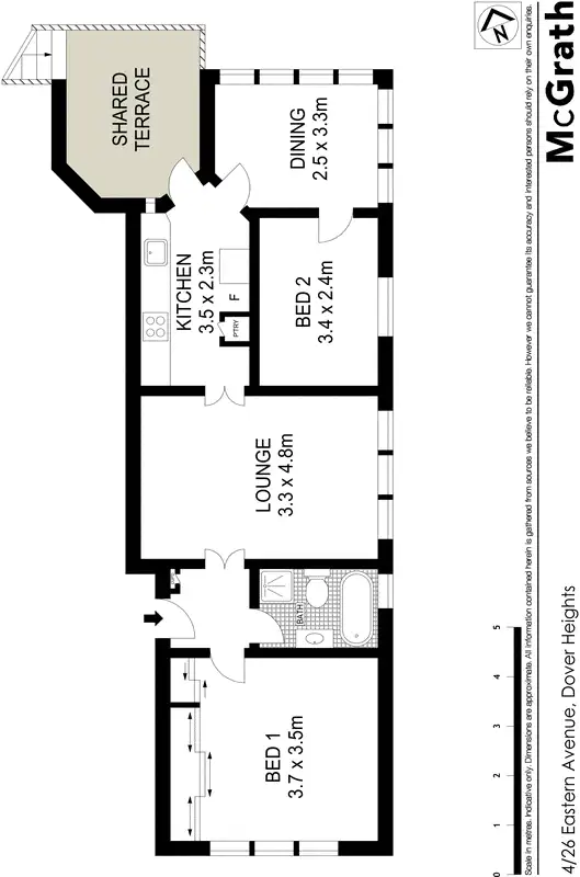 Floorplan of Homely apartment listing, 4/26 Eastern Avenue, Dover Heights NSW 2030