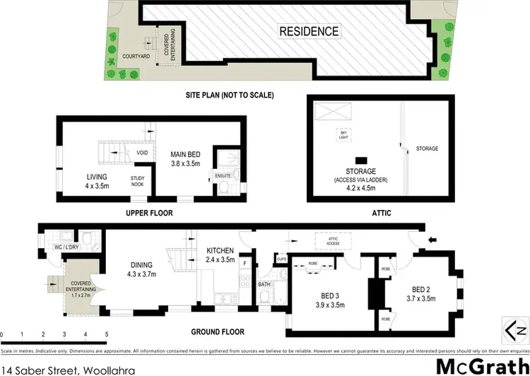 Floorplan of Homely house listing, 14 Saber Street, Woollahra NSW 2025