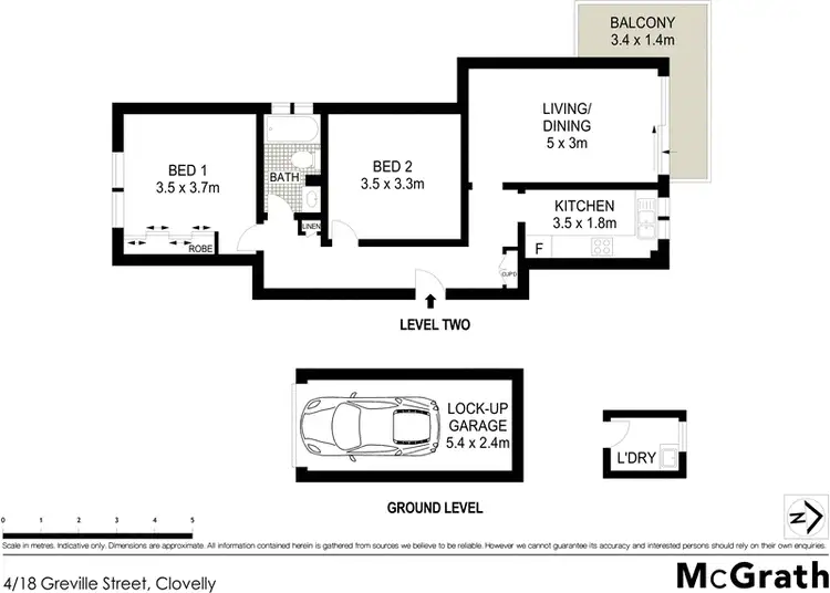 Floorplan of Homely apartment listing, 4/18 Greville Street, Clovelly NSW 2031