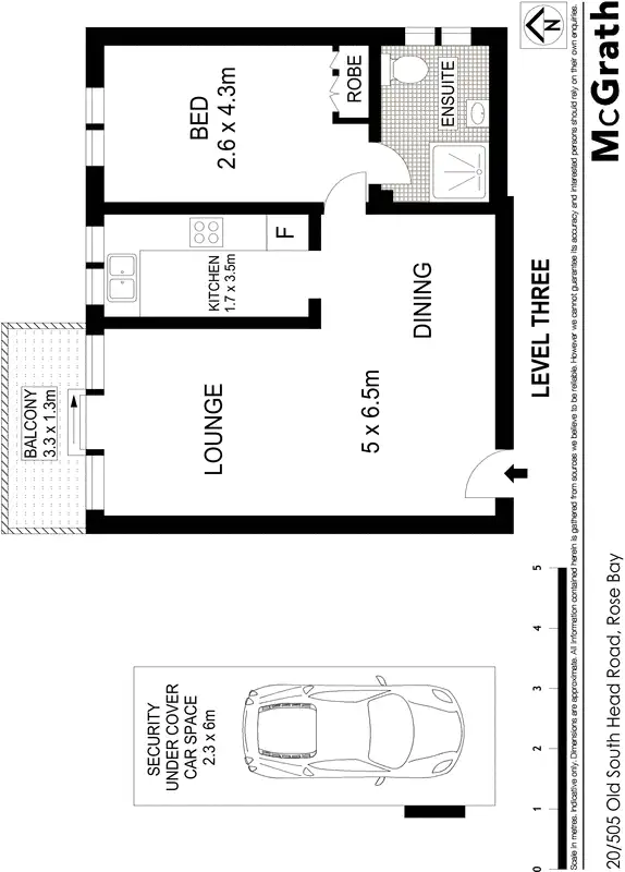Floorplan of Homely apartment listing, 20/505 Old South Head Road, Rose Bay NSW 2029
