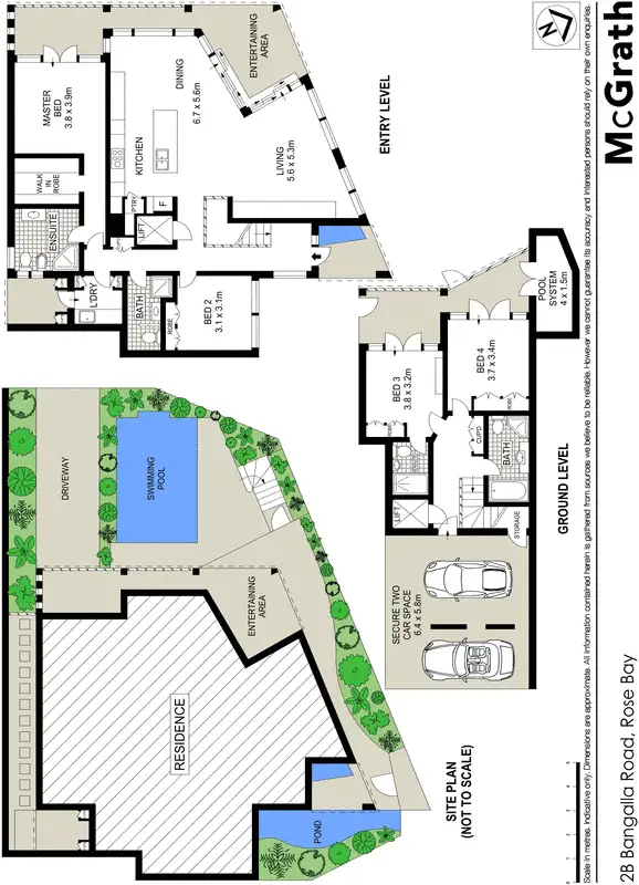 Floorplan of Homely villa listing, 2B Bangalla Road, Rose Bay NSW 2029