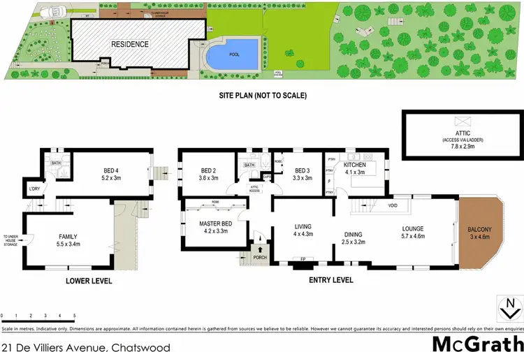 Floorplan of Homely house listing, 21 De Villiers Avenue, Chatswood NSW 2067