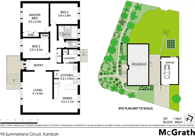 Floorplan of Homely house listing, 95 Summerland Circuit, Kambah ACT 2902