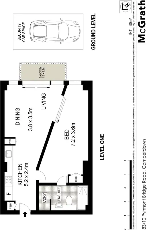 Floorplan of Homely apartment listing, 83/10 Pyrmont Bridge Road, Camperdown NSW 2050