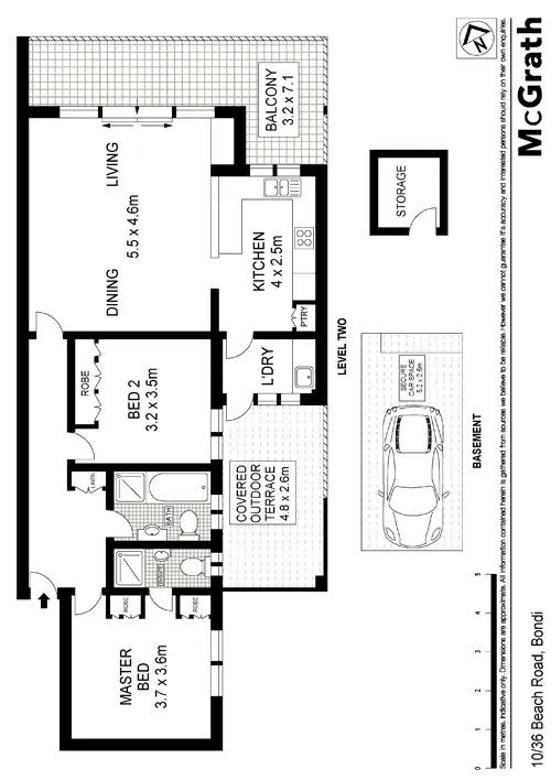 Floorplan of Homely apartment listing, 10/36 Beach Road, Bondi Beach NSW 2026